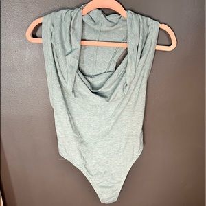 Loose neck sleeveless bodysuit